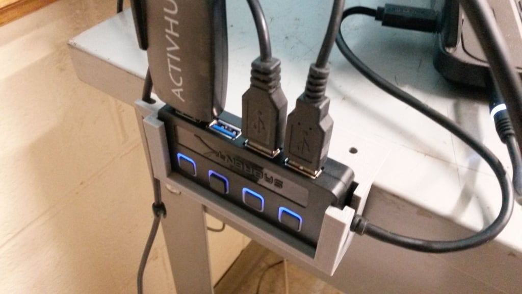 Soporte de escritorio para concentrador USB Sabrent de 4 puertos