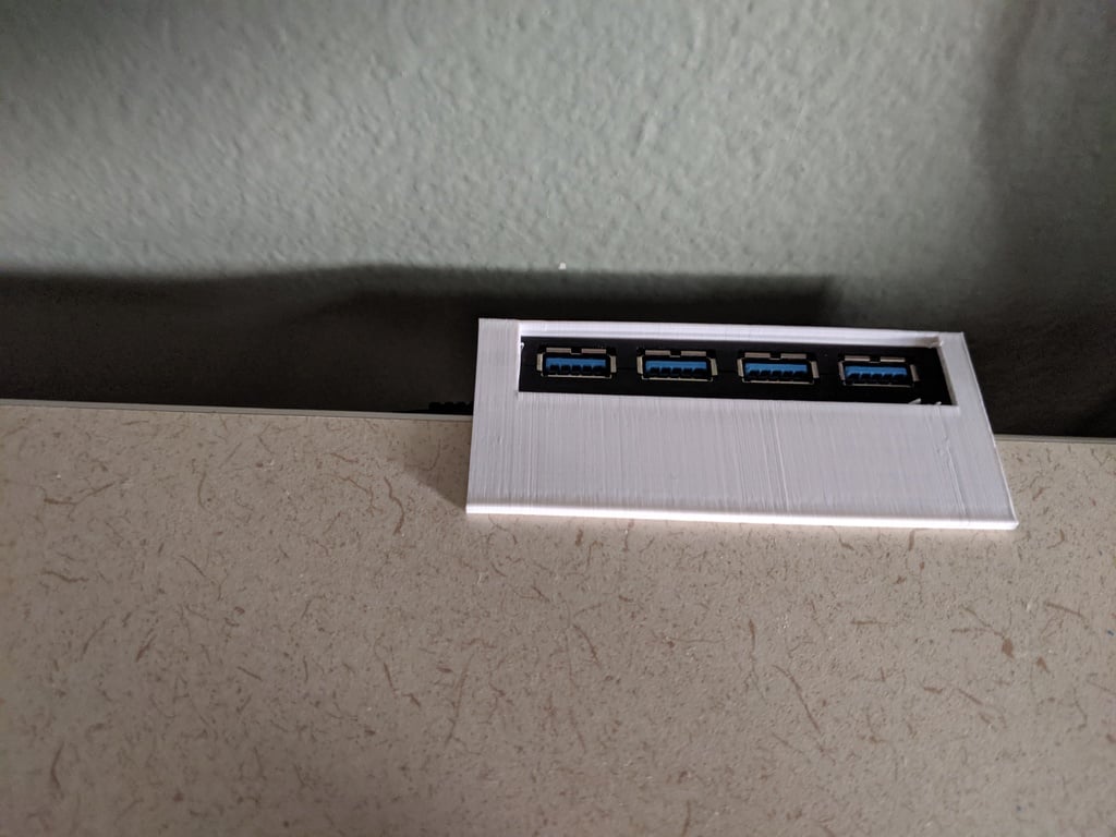 Soporte de concentrador USB para montaje en escritorio