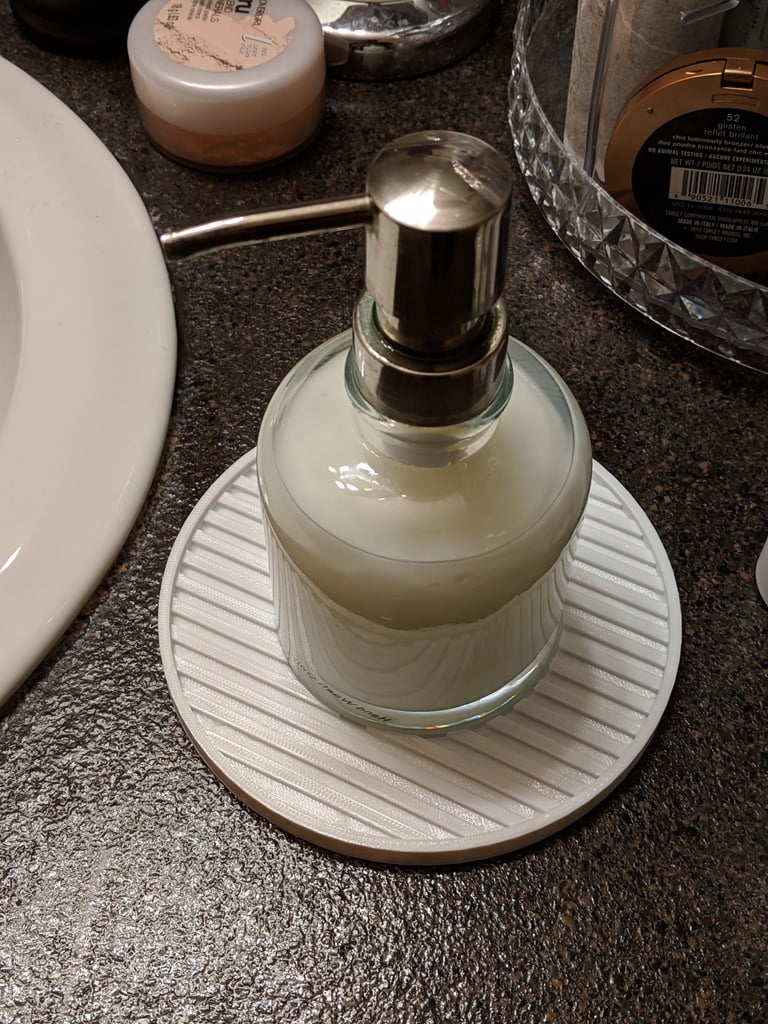 Trampa de agua para dispensador de jabón