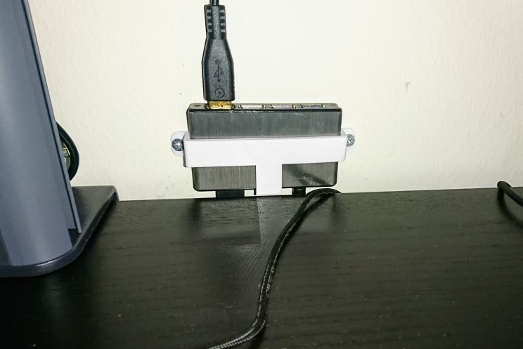 Soporte de pared para concentrador USB de 4 puertos Icybox IB-AC610