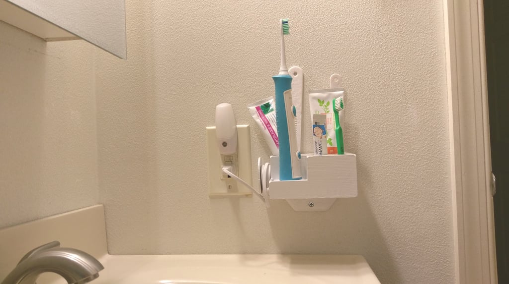 Soporte de pared para cepillo de dientes, pasta de dientes y peine, diseñado para Philips Sonicare y más