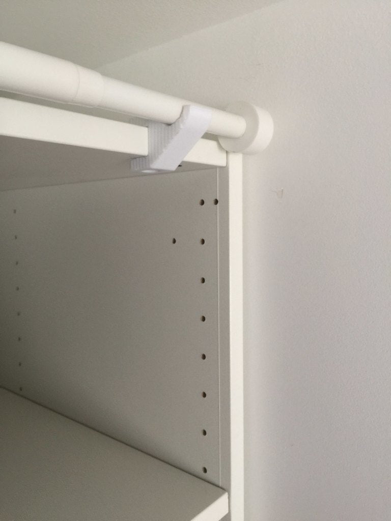 Soporte de cortina sin tornillos para mueble IKEA