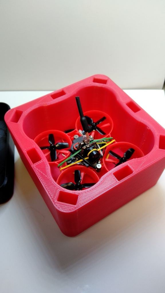 Estuche para drones Whoop y soporte para batería con dimensiones ajustables