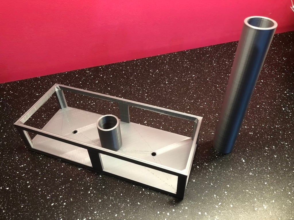 Plato de ducha sin tornillos para tubo de 2,5 cm compatible con jabonera