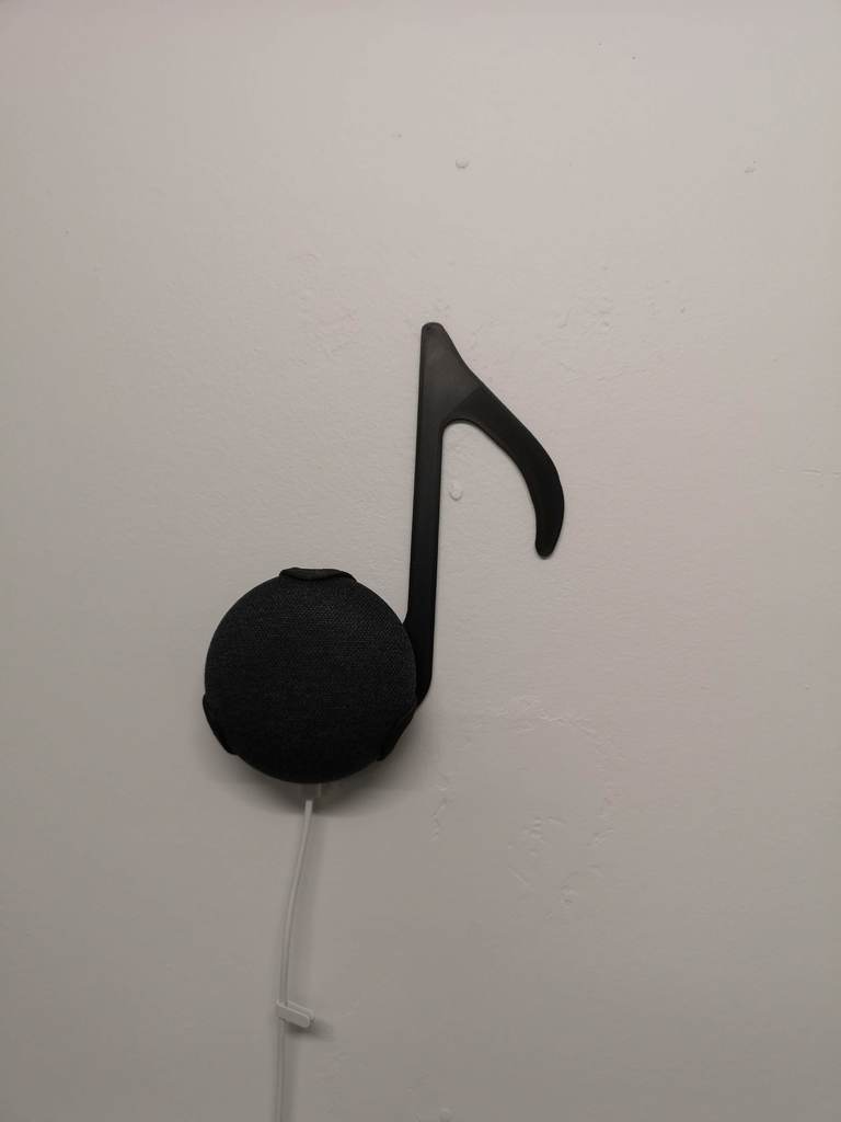 Soporte de pared Google Home Mini con nota musical