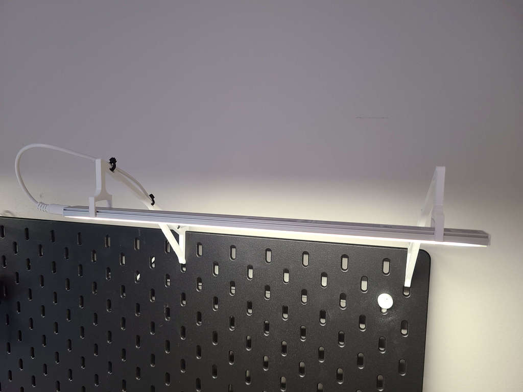 Clip de luz para tablero IKEA SKÅDIS para luz LED debajo del gabinete ASOKO