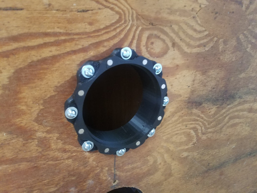 Puerto magnético del colector de polvo y tapas para montaje en mesa de 4 pulgadas