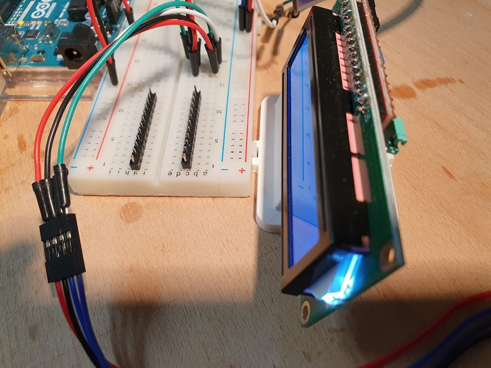 Soporte LCD universal con conector inclinado para Steckbrett estándar para Arduino y Raspberry Pi