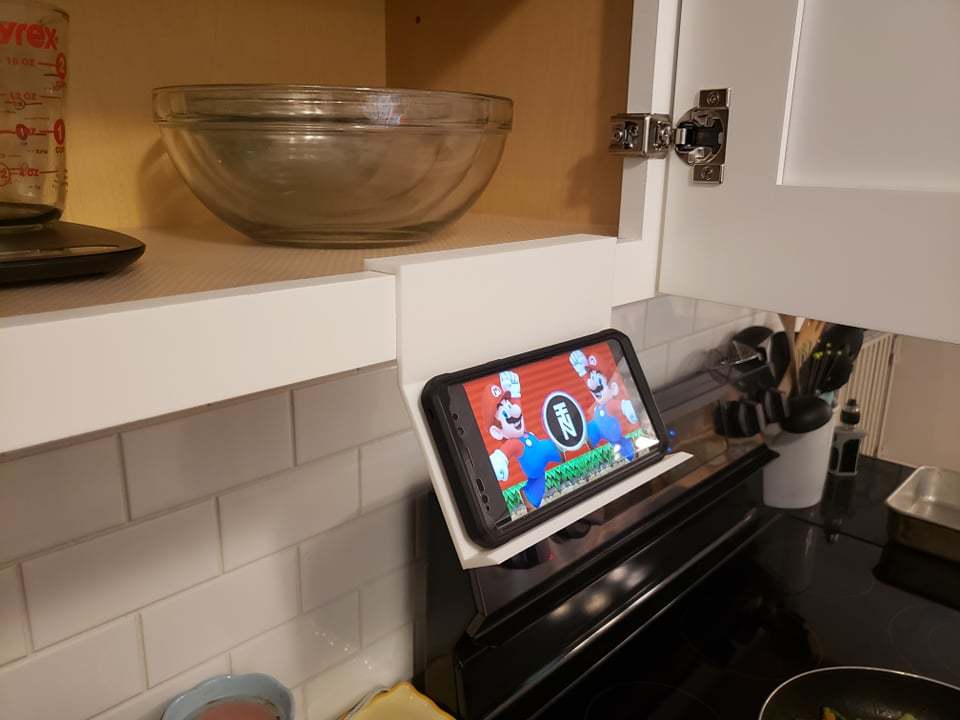 Soporte para teléfono colgante para gabinete de cocina para Samsung Galaxy Note 9