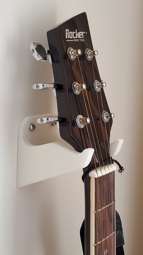 Soporte de pared para guitarra más resistente con agujeros originales.
