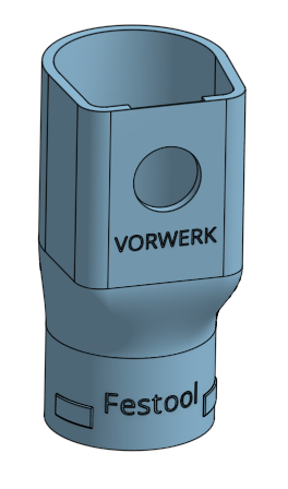 Adaptador de manguera de aspiradora Festool para aspirador de polvo Vorwerk