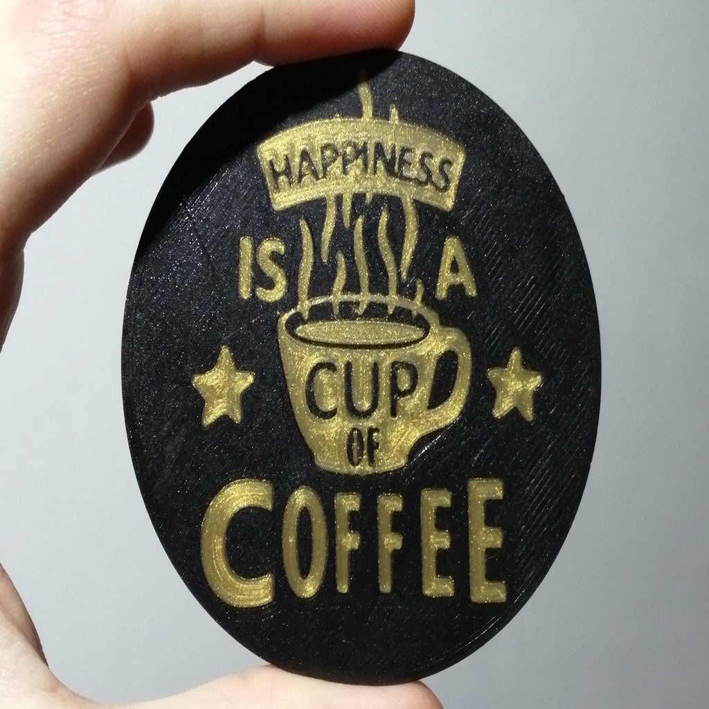 Bandeja de café con estampado multicolor Multipass &quot;Coffee Happiness&quot;