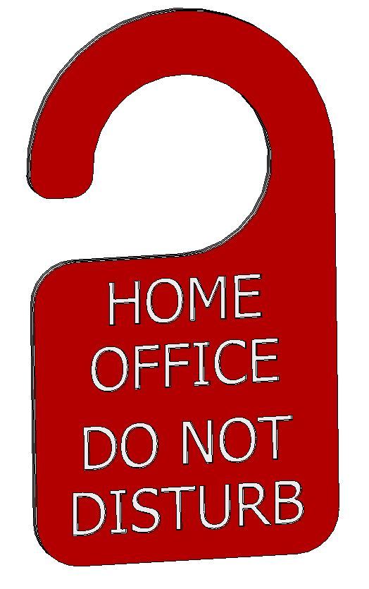 Letrero tricolor para puerta de oficina en casa: &quot;No molestar&quot;