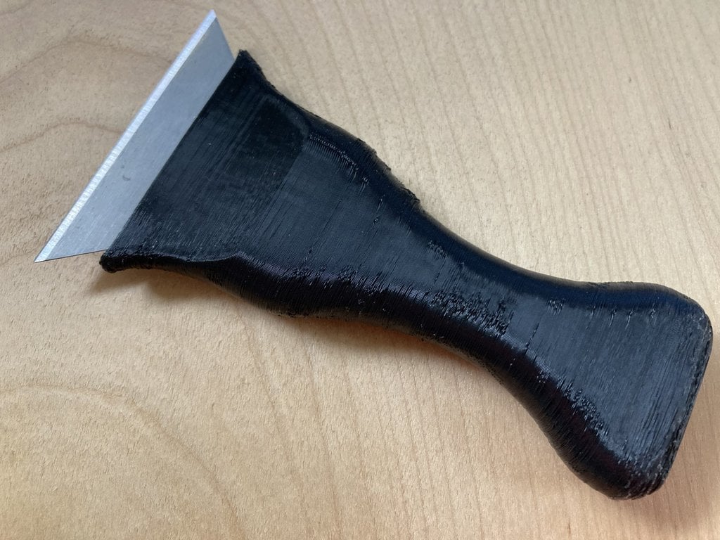 Mango de cuchilla de afeitar para limpiar el lecho de cristal de la impresora 3D