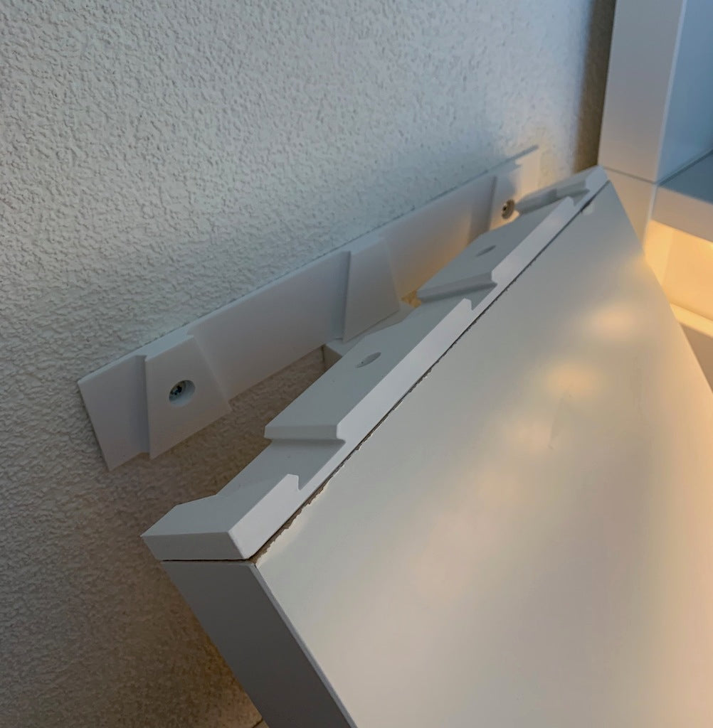 Montaje en pared mejorado para el estante IKEA Lack