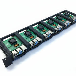 Kit de rack para servidor Raspberry Pi 4 1U de 19 pulgadas