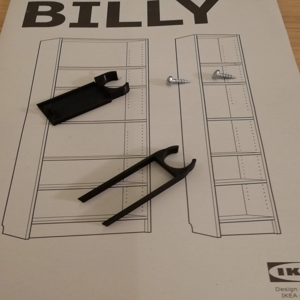 Abrazaderas de estante Billy para lámpara Ikea Not