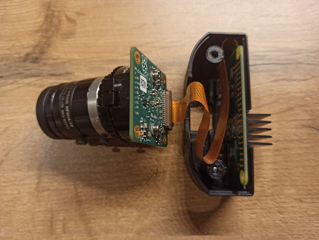 Carcasa delgada de Raspberry Pi con cámara de alta calidad
