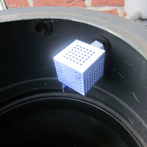 Filtro de agua para barril de agua de lluvia.