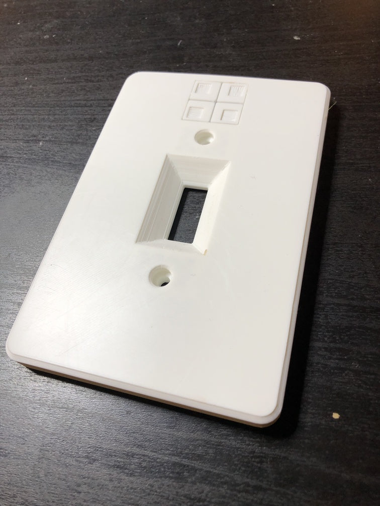 Placa de interruptor de luz con soporte de mando de 4 botones 433MHz/Sonoff