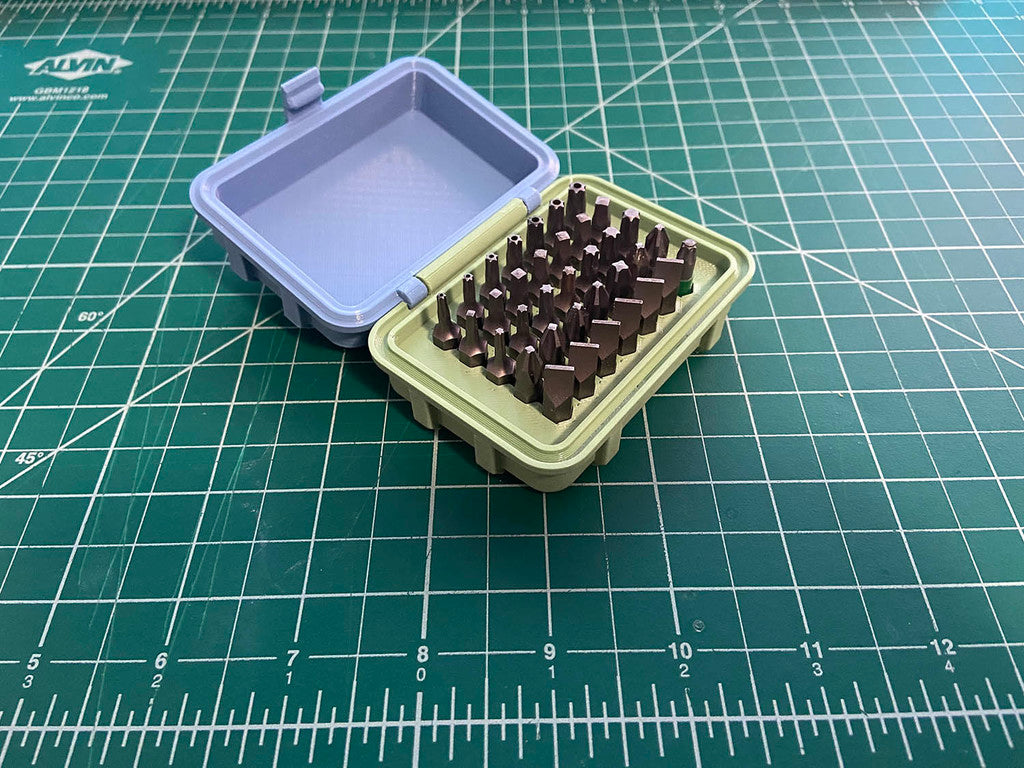 Caja de almacenamiento para puntas de destornillador
