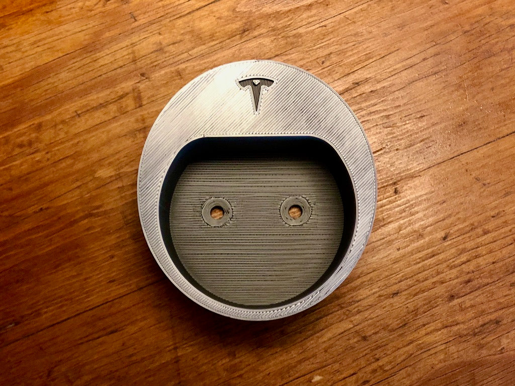 Soporte tipo 2 con organizador de cables para Tesla Model 3 (¡con y sin logo!)