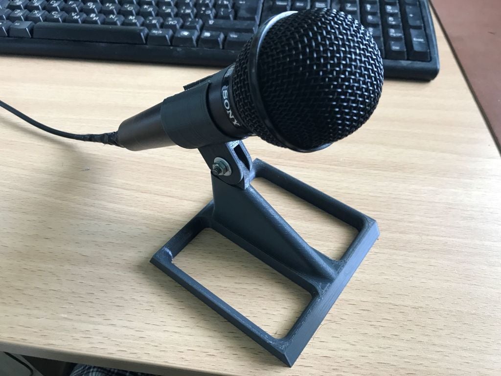 Soporte de micrófono simple para superficie plana