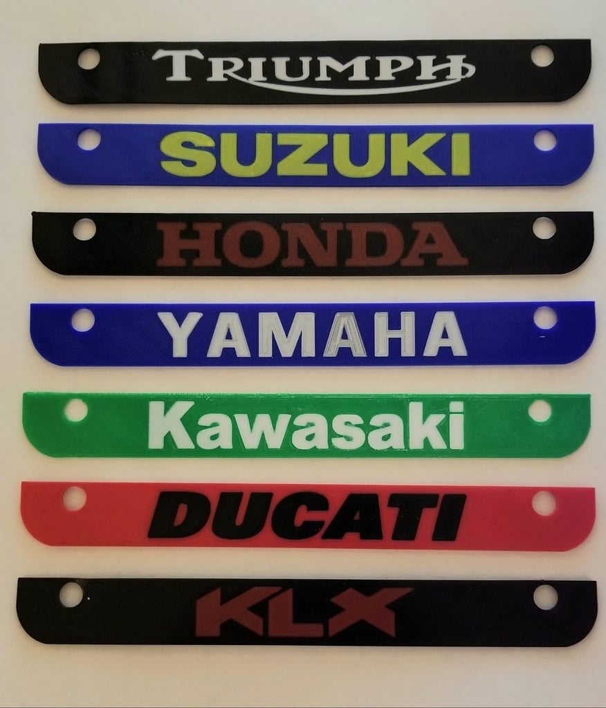 Inserto de marco inferior para placa de matrícula de motocicleta para Ducati, Yamaha, Honda, Kawasaki, Triumph, Suzuki y KLX