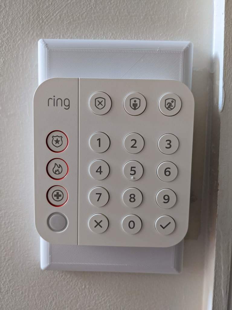 Ring Alarm Keypad Gen 2 Placa de cubierta de salida y montaje en pared