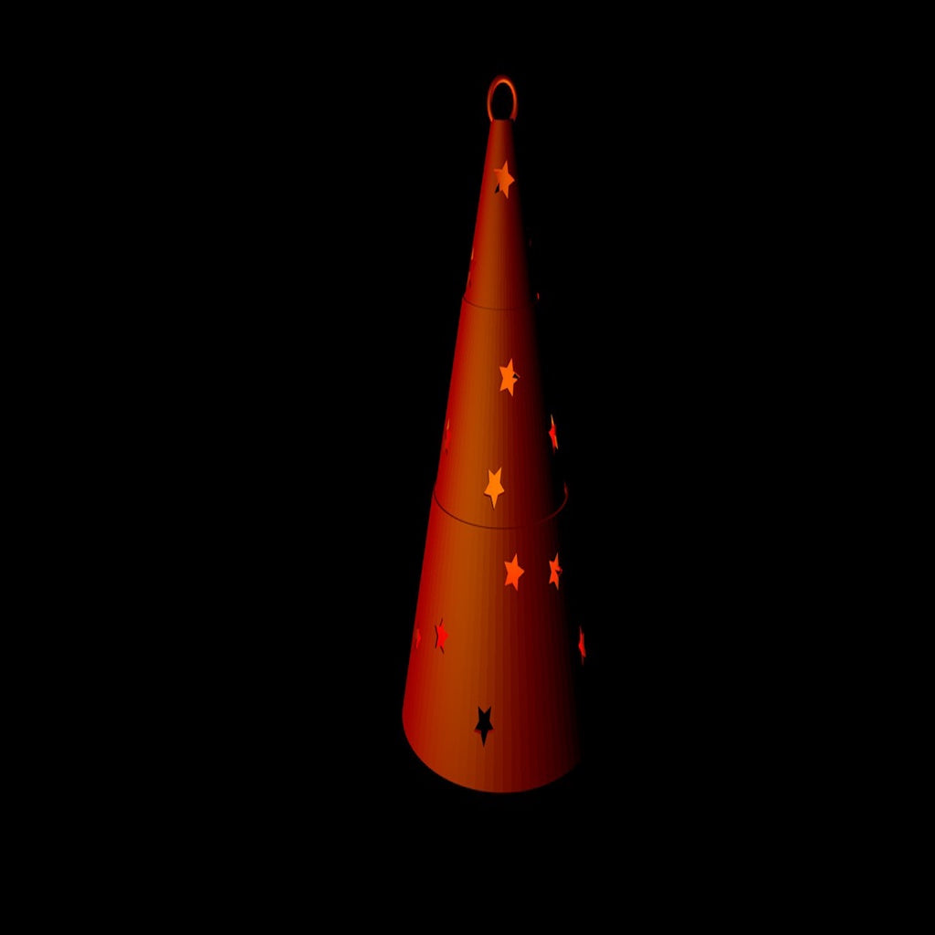 Decoración telescópica para árbol de Navidad de Momento 3D