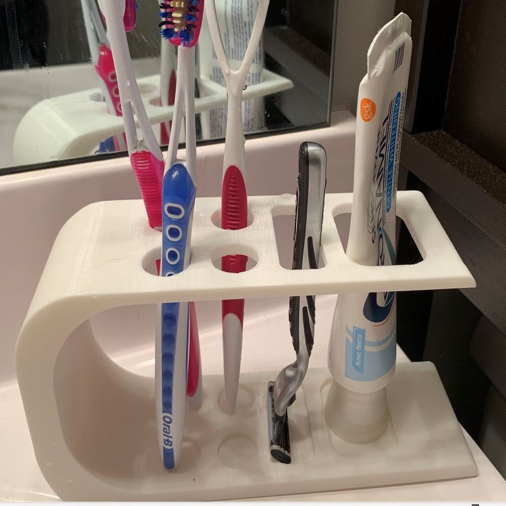 Soporte para cepillo de dientes con soporte para maquinilla de afeitar y soporte para tubo de pasta de dientes
