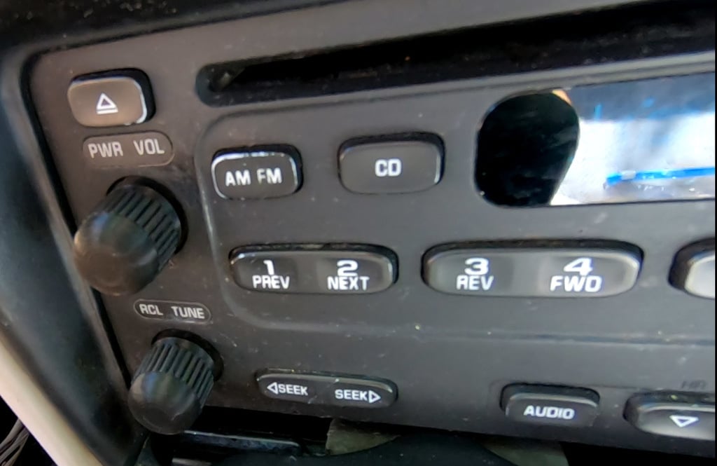 Botones de radio de coche