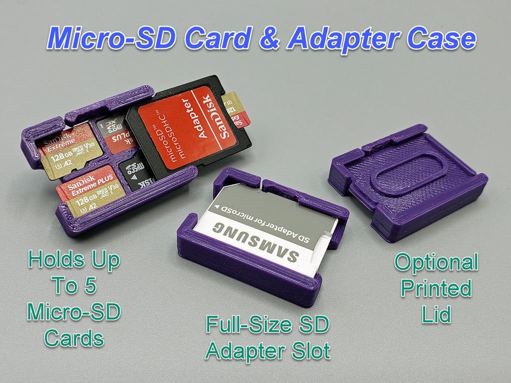 Tarjeta Micro-SD y estuche adaptador, pequeño
