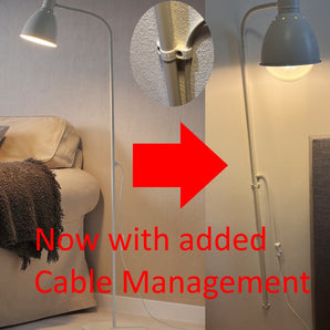 Lámpara IKEA Lersta para montaje en pared con gestión de cables (3 piezas)