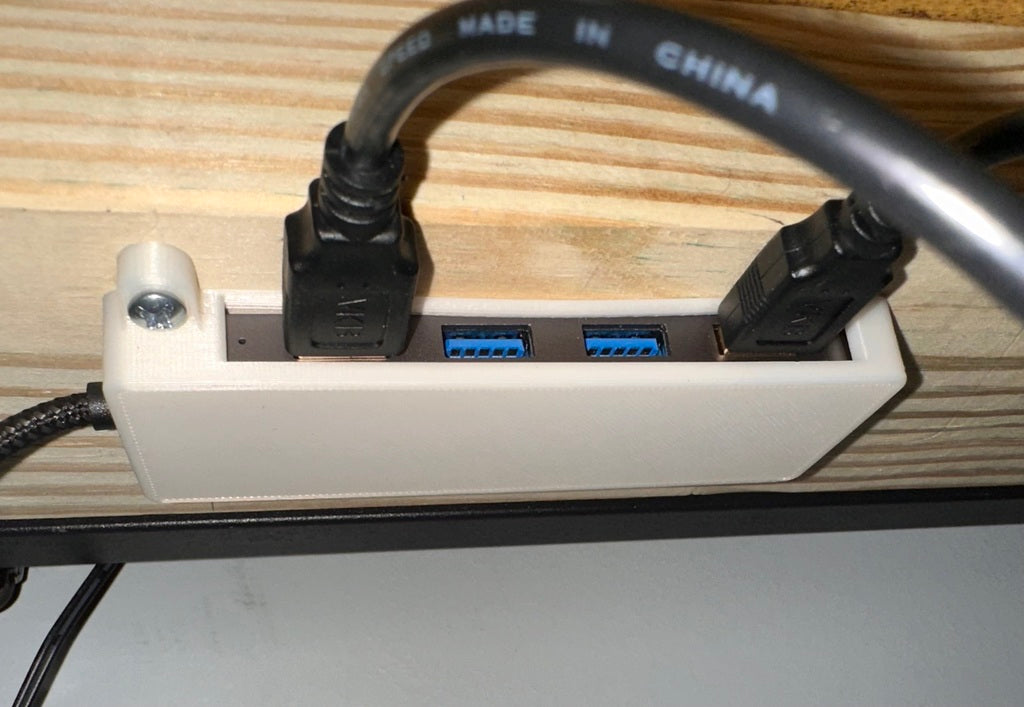 Soporte debajo del escritorio para concentrador USB 3.0 ultradelgado