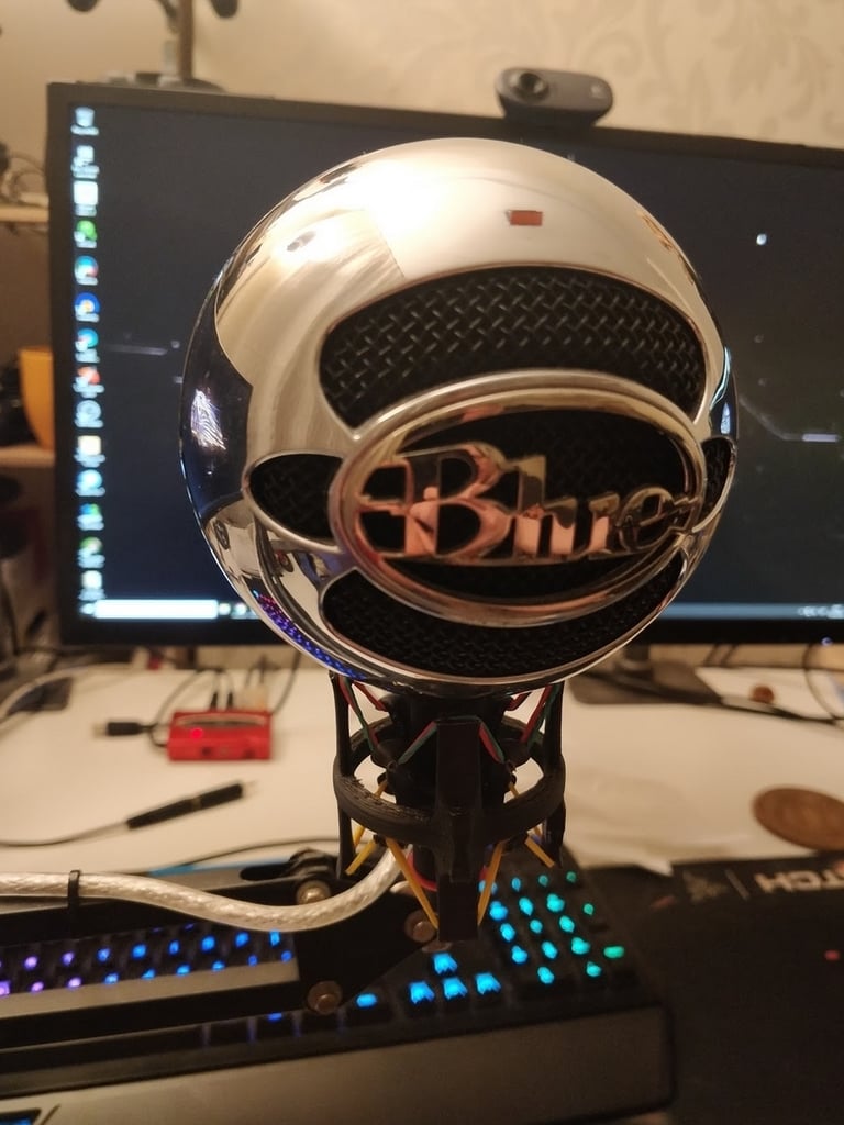 Mini soporte amortiguador para micrófono Blue Snowball