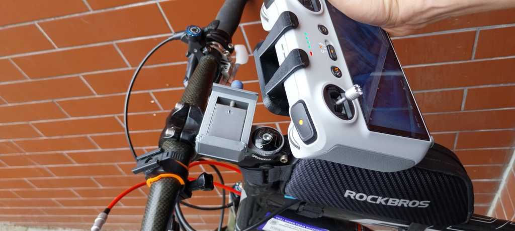 Soporte de controlador DJI RC para Mini 3 PRO para MTB o bicicleta de carreras con opción de montaje Gopro Quadlock