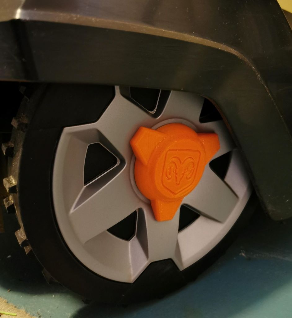 Tapa de rueda de repuesto para Husqvarna Automower con logotipo de Dodge Ram o Husqvarna