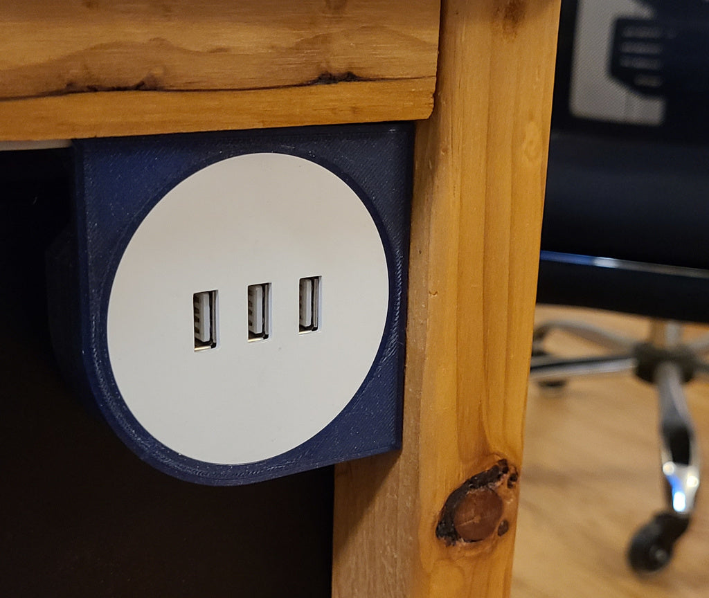 Soporte de cargador USB Ikea Nordmarke para montaje en muebles