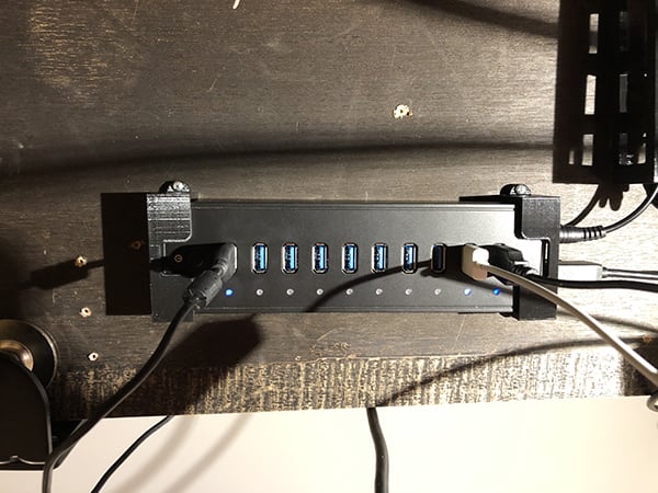 ORICO P10-U3-V1 Soporte debajo del escritorio para concentrador USB de 10 puertos