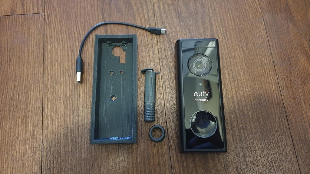 Montaje de mirilla con cámara de timbre inalámbrico Eufy