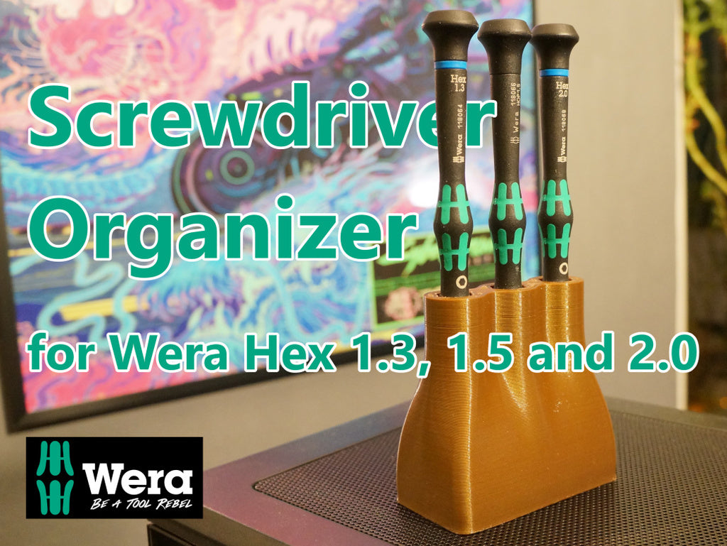 Organizador para destornilladores hexagonales Wera