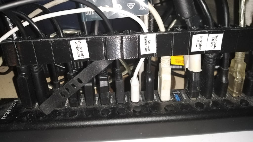Panel de etiquetas para concentrador USB de 16 puertos