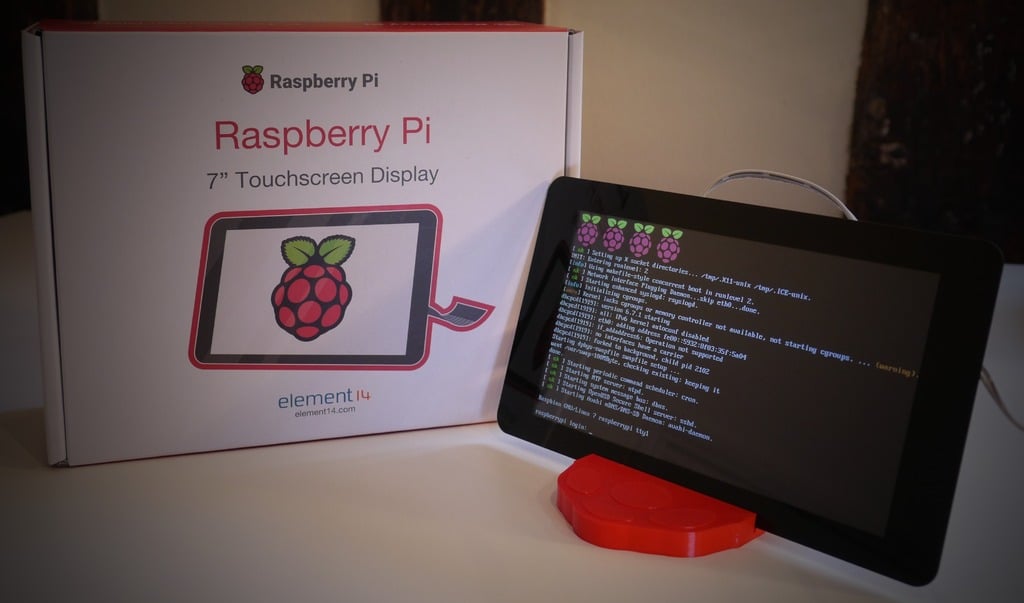 Soporte de pantalla táctil Raspberry Pi para impresora 3D