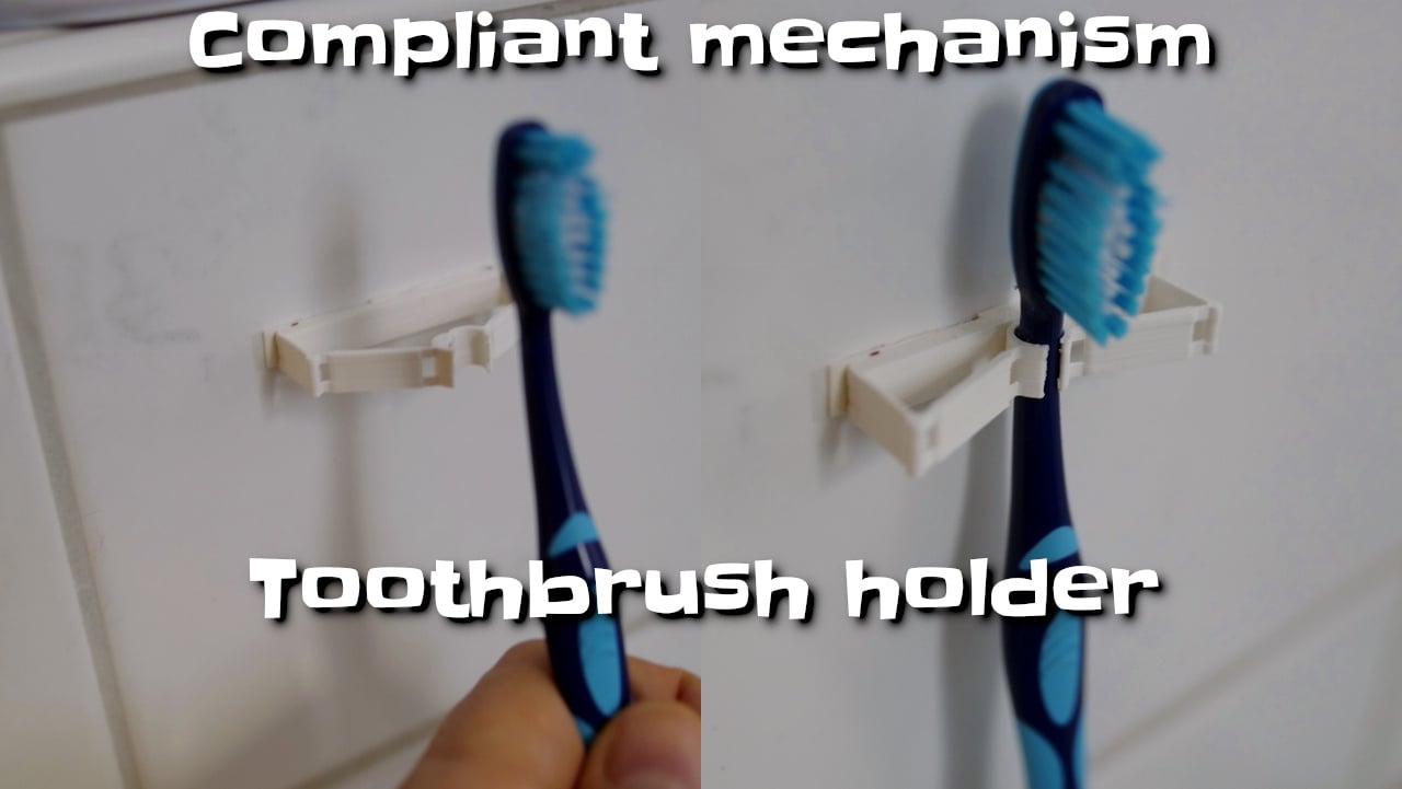 Portacepillos de dientes compatible con mecanismo flexible